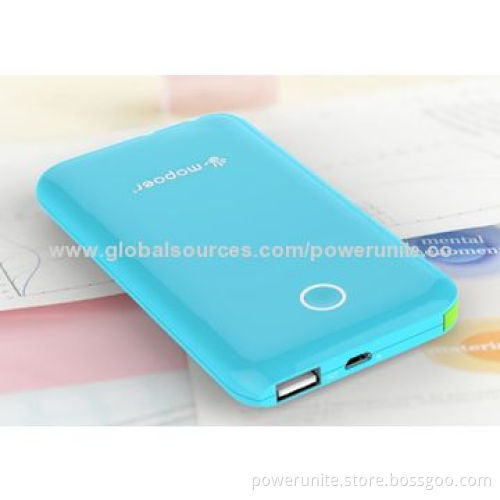 Power Bank with 6,600mah Polymer Battery, Super Slim and Fashionable Design, CE, RoHS, FCC Marks